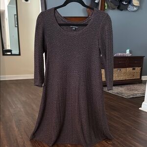 American Eagle Outfitters Long Sleeve Purple Sweater Dress